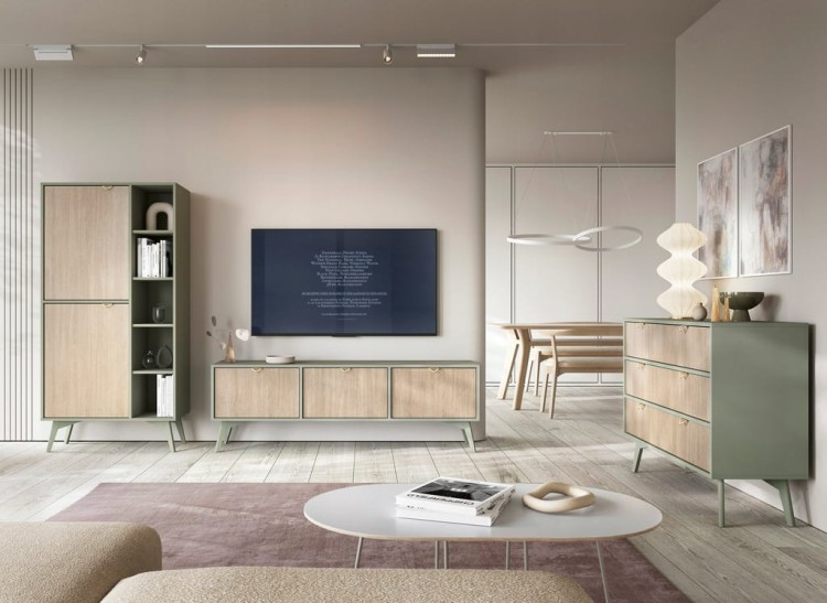 KOMODA EUKALIPTUS JODEŁKA SCANDI; 106x80x38 cm, SZAFKI DRZWI, FORESA