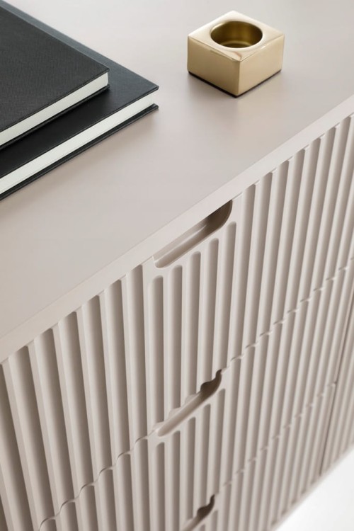 STOLIK RTV KASZMIR CASHMERE NÓŻKI ZŁOTE / CZARNE 168x57x39 cm ZOVE