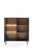 WITRYNA SALON POKÓJ BIURO CZARNY/DĄB WOTAN 104x126x39 SENTA meble stylowe