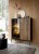 WITRYNA SALON POKÓJ BIURO CZARNY/DĄB WOTAN 104x126x39 SENTA meble stylowe