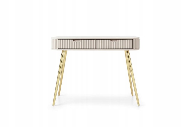 STOLIK TOALETKA CASHMERE KASZMIR NÓŻKI ZŁOTE / CZARNE 168x87x39cm ZOVE