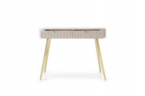 STOLIK TOALETKA CASHMERE KASZMIR NÓŻKI ZŁOTE / CZARNE 168x87x39cm ZOVE