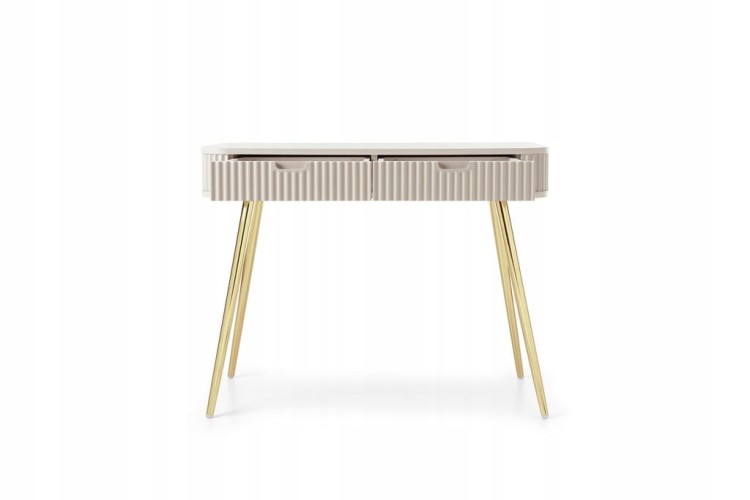 STOLIK TOALETKA CASHMERE KASZMIR NÓŻKI ZŁOTE / CZARNE 168x87x39cm ZOVE