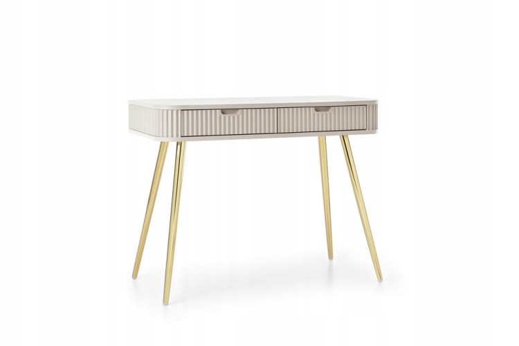 STOLIK TOALETKA CASHMERE KASZMIR NÓŻKI ZŁOTE / CZARNE 168x87x39cm ZOVE