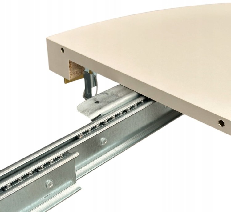 Stół okrągły rozkładany KASZMIR Ø100/200 cm NOGI METAL X SLIM ZŁOTE