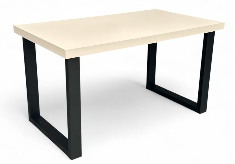 Stół KASZMIR + Czarne Nogi 90x160 rozkładany do 260 cm Prostokątny