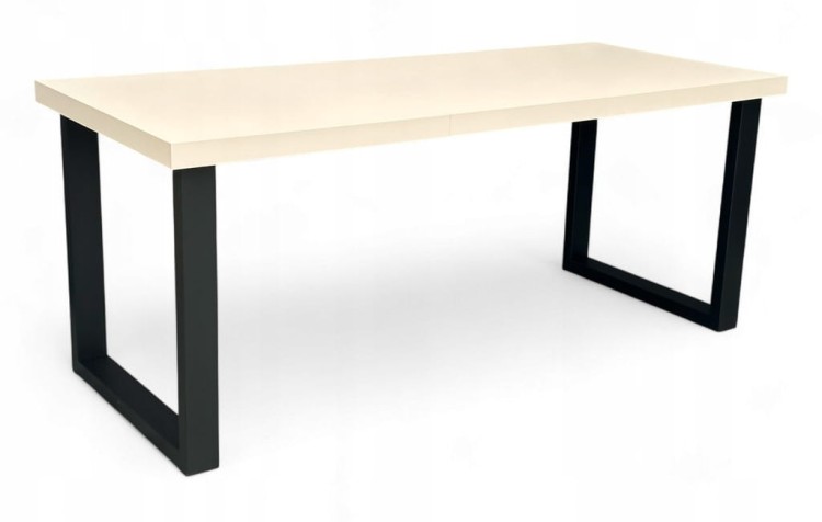 Stół KASZMIR + Czarne Nogi 90x160 rozkładany do 260 cm Prostokątny