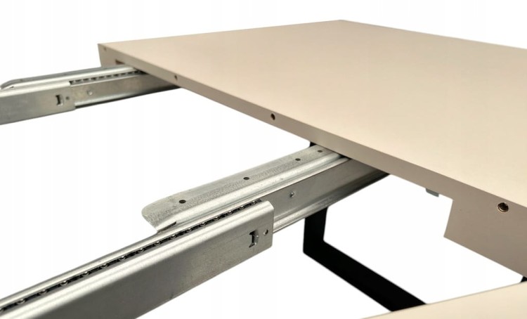 Stół KASZMIR + Czarne Nogi 90x160 rozkładany do 260 cm Prostokątny