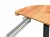 Stół okrągły Ø100 rozkładany do 200 cm Dąb Craft + Czarny Metal X
