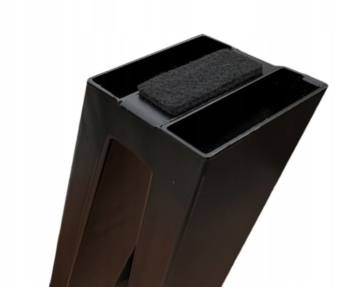 Stół okrągły Dąb Artisan Ø110 rozkładany do 310 cm Nogi Czarny Metal IND