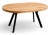 Stół okrągły rozkładany Ø110/210 cm DĄB CRAFT + 6 Krzeseł Velvet Czarny