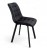Stół okrągły rozkładany Ø110/210 cm DĄB CRAFT + 6 Krzeseł Velvet Czarny