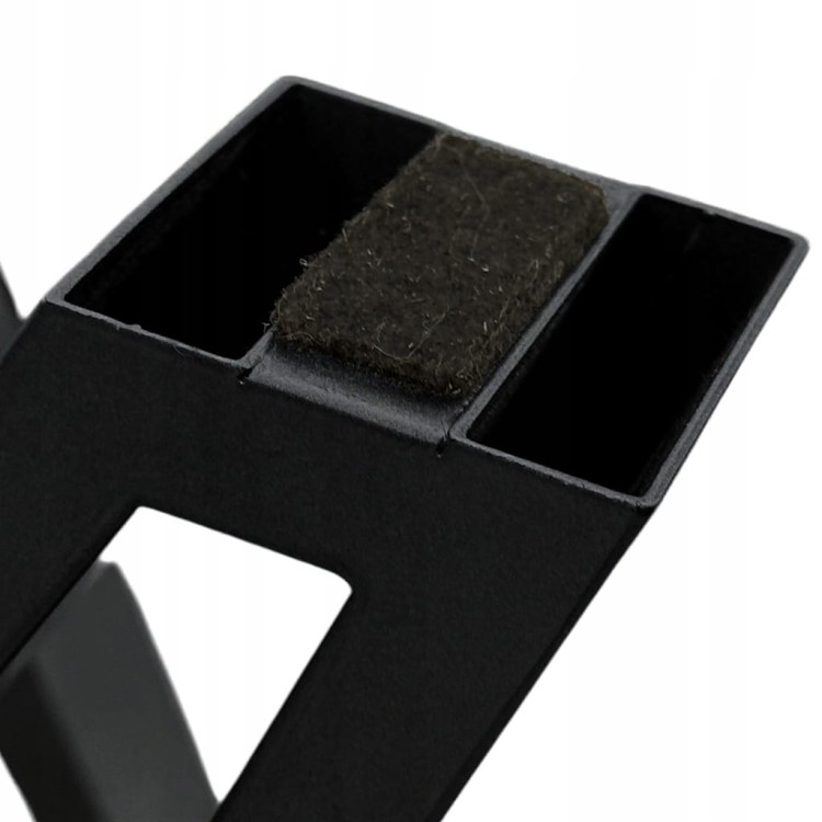 Stół okrągły Dąb HIKORA EGGER Ø100 rozkładany do 300 cm Nogi Czarny Metal