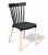 6x  Krzesło plastikowe czarne do jadalni kuchni salonu