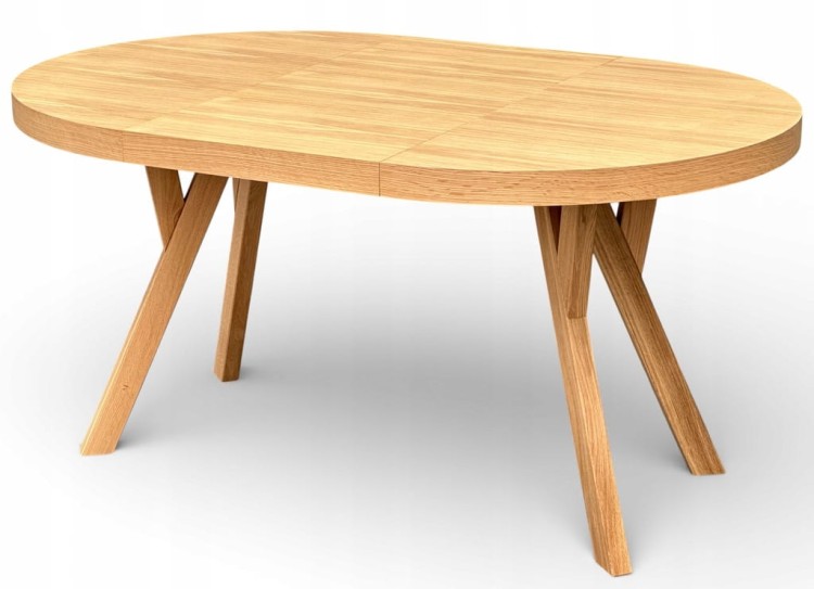 Stół okrągły rozkładany Ø110/210 FORNIR + nogi dębowe Y