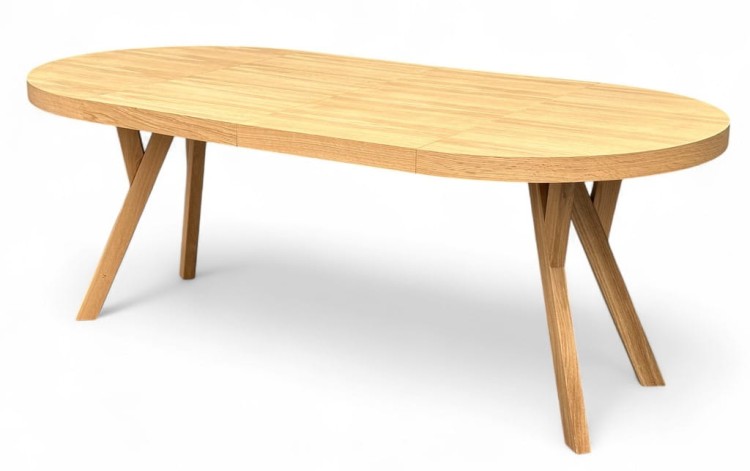 Stół okrągły rozkładany Ø110/210 FORNIR + nogi dębowe Y