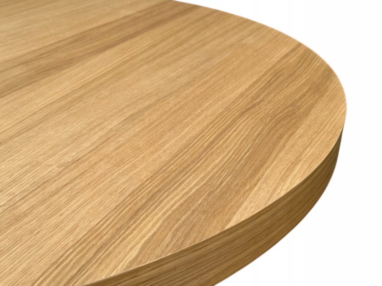 Stół okrągły rozkładany Ø110/210 FORNIR + nogi metal X czarne