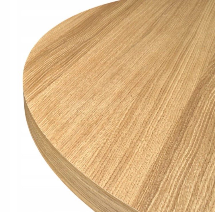 Stół okrągły rozkładany Ø110/210 FORNIR + nogi metal Industrial czarne