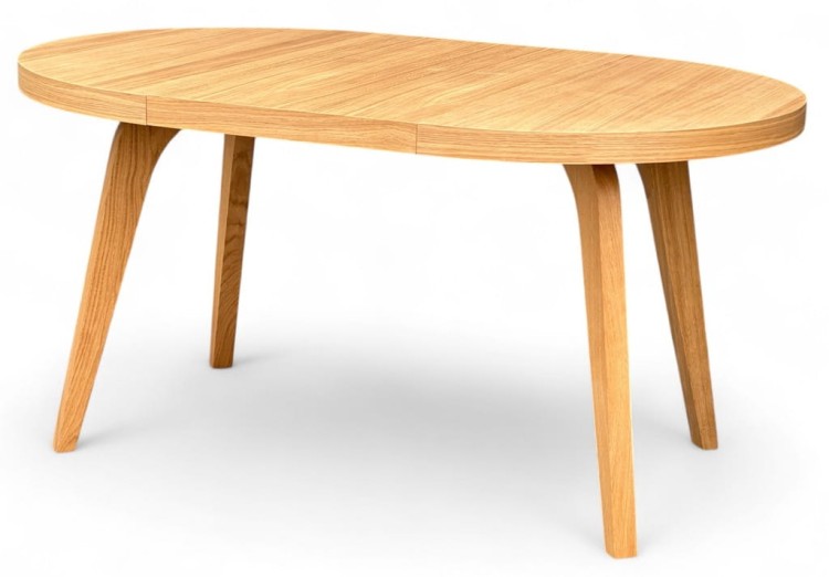 Stół okrągły rozkładany Ø110/210 FORNIR + podstawa nogi dębowe