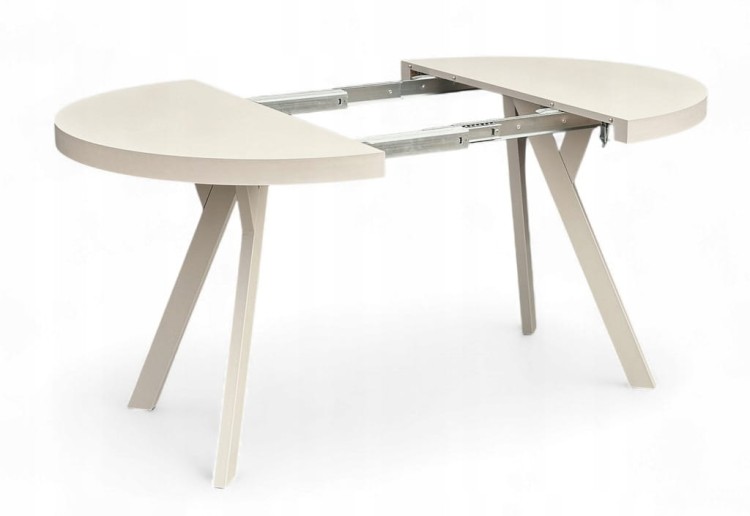 Stół okrągły rozkładany Ø 90/190 KASZMIR Nogi metal Y kaszmirowy