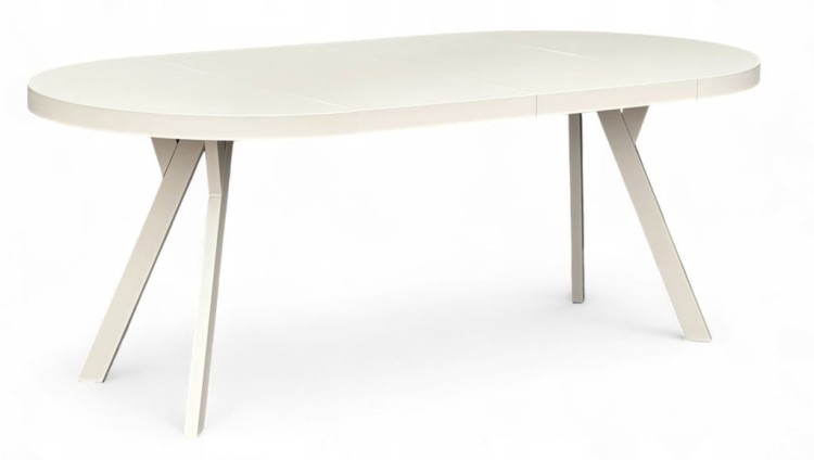 Stół okrągły rozkładany Ø 100/300 KASZMIR Nogi metal Y kaszmirowy