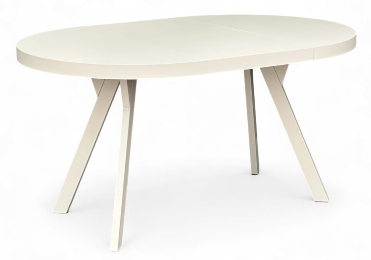 Stół okrągły rozkładany Ø 100/300 KASZMIR Nogi metal Y kaszmirowy