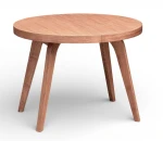 Stół okrągły rozkładany Ø110/310 FORNIR + podstawa nogi dębowe WALNUT