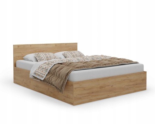 Łóżko CRAFT z materacem łóżko podwójne sypialniane szerokość 120 cm