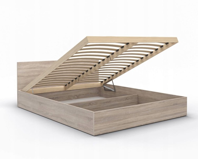 Łóżko SONOMA z materacem łóżko podwójne sypialniane szerokość 160 cm