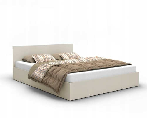 Łóżko KASZMIR z materacem łóżko podwójne sypialniane szerokość 140 cm