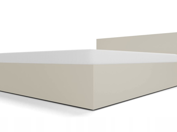 Łóżko KASZMIR z materacem łóżko podwójne sypialniane szerokość 140 cm