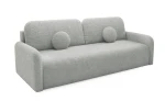 Kanapa RAVION rozkładana funkcja spania JASNY SZARY sofa