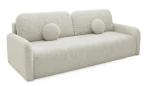 Kanapa RAVION rozkładana funkcja spania KREMOWA sofa