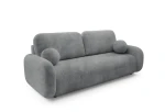 Kanapa LEON rozkładana funkcja spania ciemna SZARA sofa