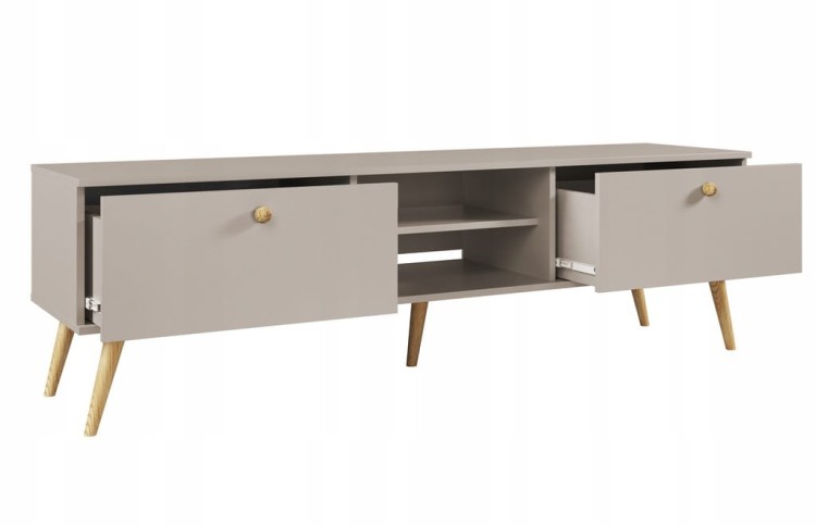 Szafka RTV 170 cm szuflady KASZMIR boho skandynawska