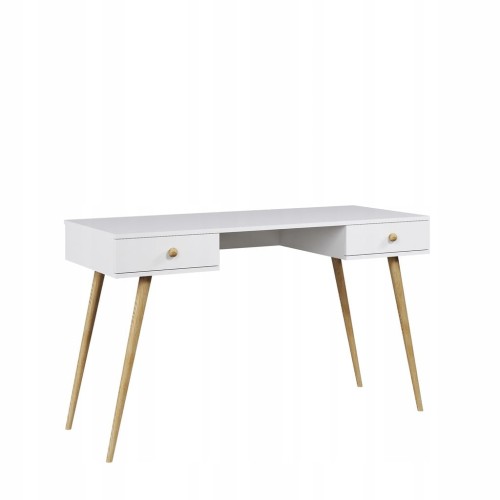 Biurko BOHO skandynawskie BIAŁE 135cm biuro pokój młodzieżowe