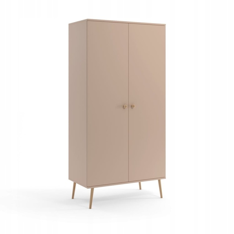 Szafa drążek i półki MACCHIATO do sypialni pokoju boho skandynawska