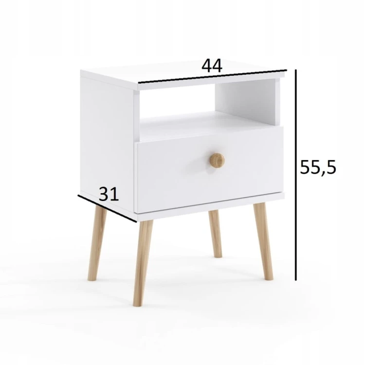 Szafka nocna stolik do sypialni MACCHIATO boho