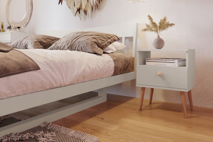 Szafka nocna stolik do sypialni KASZMIR boho