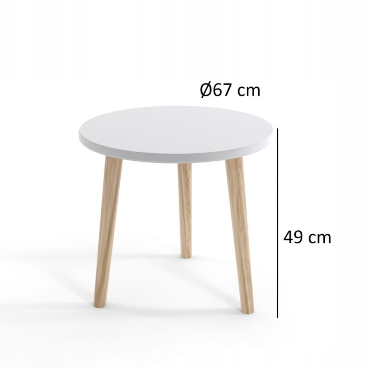 Stolik kawowy KASZMIR 67 cm boho skandynawia