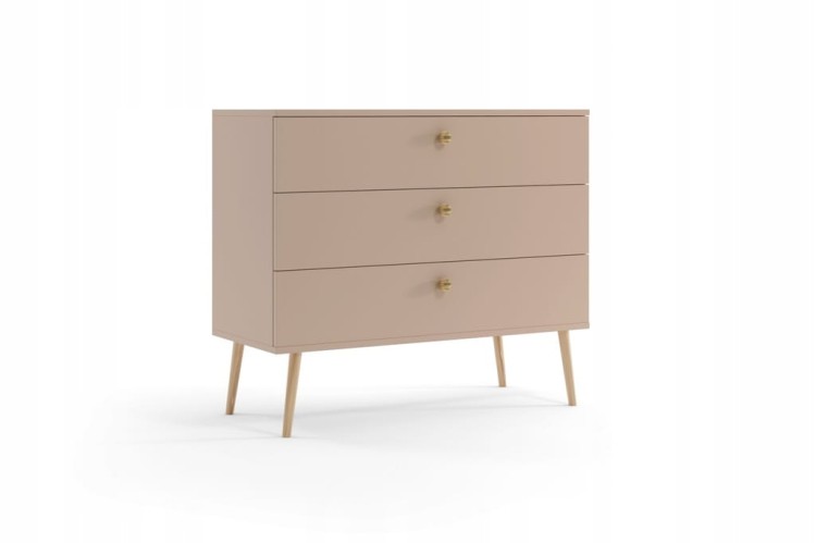 Komoda z szufladami 100 cm MACCHIATO boho styl do sypialni pokoju salonu