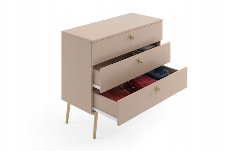 Komoda z szufladami 100 cm MACCHIATO boho styl do sypialni pokoju salonu