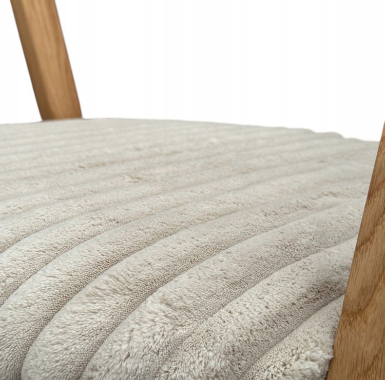 Zestaw Stół FORNIR noga V 90x180/220 cm + 6 dębowe krzesła sztaplowane