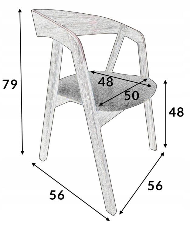 Zestaw Stół FORNIR noga V 90x180/220 cm + 6 dębowe krzesła sztaplowane