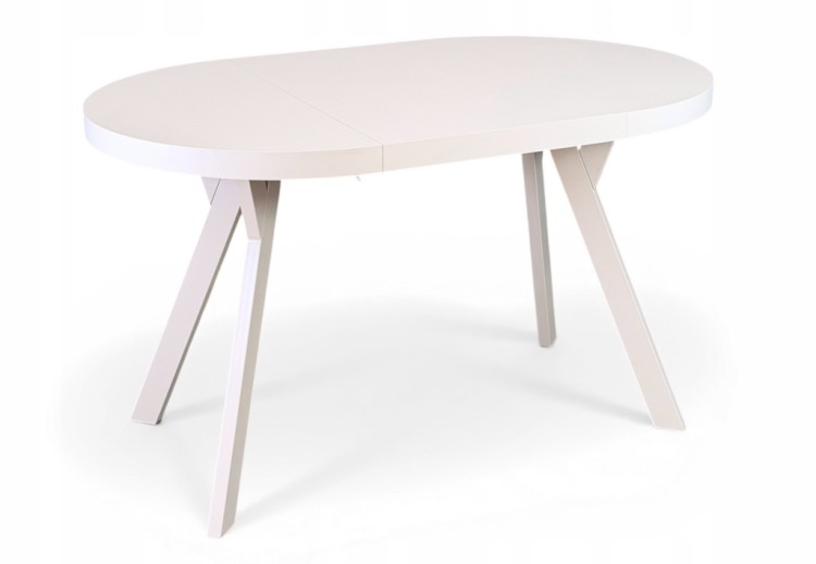 Stół okrągły rozkładany Ø 80/130 cm KASZMIR Nogi metal Y kaszmirowy