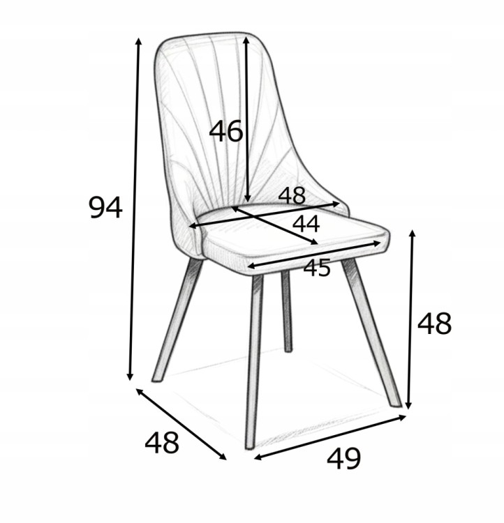 Stół okrągły 80 cm rozkładany 130 cm i 4 krzesła tapicerowane kaszmir złoto