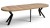 Stół HALIFAX TABAK EGGER okrągły rozkładany 110/310 cm metal X nogi czarne
