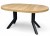 Stół okrągły NEBRASKA 110/210 cm nogi metalowe SLIM czarny