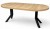 Stół okrągły NEBRASKA 100/200 cm nogi metalowe SLIM czarny