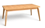 Stół prostokątny FORNIR dębowy rozkładany 90x180/220 cm nogi DĘBOWE
